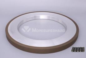 Resin bond diamond grinding wheel for chamfering PDC cutter