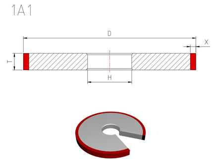 Vitrified diamond grinding wheels for PCD & PCBN tools