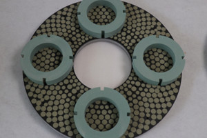 double sided disc with dressing wheel