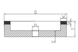 6A2 grinding wheel drawing