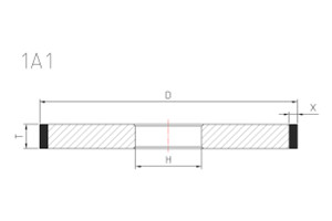 drawing of 1A1 diamond sluting