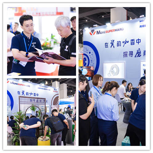 many of customer on moresuperhard booth