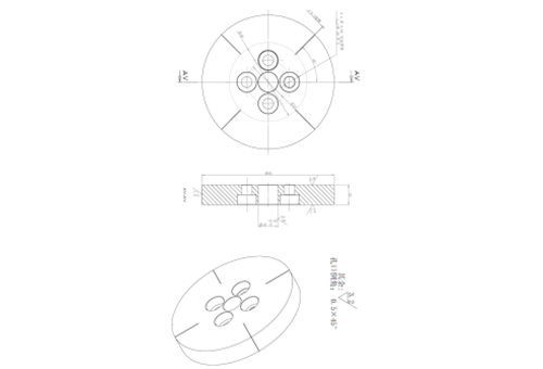copper electrode disc