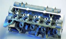 Solve the problem of processing the cylinder head valve seat conduit hole